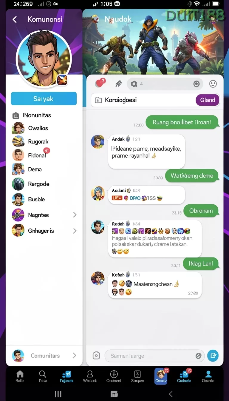 Cuplikan layar MADUGENIT — menu navigasi